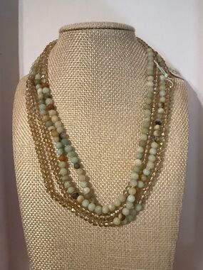 Long Mixed Bead Necklace
